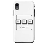 Ctrl Alt DELL Program Reboot Life - Teclado gráfico Ctrl Alt del Carcasa para iPhone XR