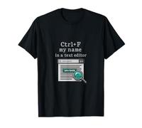Ctrl+F My Name IT Reboot Humor Máquina de Escribir Gráfico Camiseta
