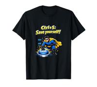 Ctrl+S Sálvate TI Reiniciar Humor de superhéroes Camiseta