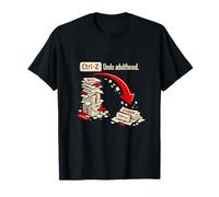 Ctrl-Z Deshacer Gráfico Humor Programador Adulto Camiseta