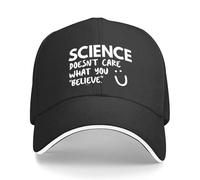 CTRLTSXUS A la Ciencia no le Importa lo Que creas Gorra de béisbol Gorras de Lujo Gorras graciosas Gorra Grande Gorra de Chica Gorra de Hombre
