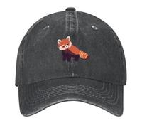 CTRLTSXUS Adorable Panda Rojo (me Encanta el Panda Rojo) Gorra de béisbol Visor Rave Gorra de Golf Golf Femenino de Playa Masculino