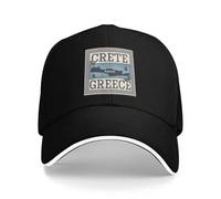 CTRLTSXUS Creta, Grecia Gorra de béisbol Sombrero de Hombre Sombrero Negro de Lujo Sombrero de Padre para The Sol Gorras de Hombre Mujeres