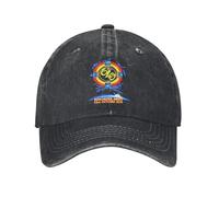 CTRLTSXUS ELO Electric Light Orchestra Gorras de béisbol Hombres Mujeres Desgastado Vaquero Lavado Gorra de Sol Banda Gira Outdoor All Seasons Gorras de Viaje