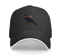 CTRLTSXUS Gorra de béisbol de Aficionados Crows Gorra de diseñador Sombrero de Lujo Gorra única Sombrero de Padre Sombreros para Hombres Mujeres