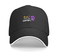 CTRLTSXUS Gorra de béisbol Pull The Lever Gorra de coplay para Hombres Gorra Deportiva Gorra Personalizada Gorra de Mujer Hombre