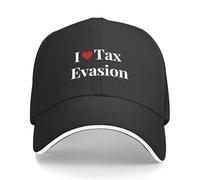 CTRLTSXUS Me Encanta la evasión Fiscal Gorra de béisbol Sombrero de Sol té Sombrero de Seguridad |-F-| Hombres de Golf Visten Ropa de Mujer