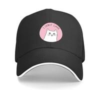 CTRLTSXUS No me Importa Gato Gorra de béisbol Personalizada Gorra de Hombre Gorra Grande Sombreros únicos Gorras de Golf para Hombres