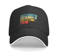 CTRLTSXUS Running Vintage - Perdón, no Puedo Dejar de Deporte Gorra de béisbol Sombrero de Sol Sombrero Divertido de Playa Gorra de Padre Niño niño Femenino