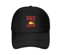 CTRLTSXUS Taco Squad Divertido Amantes de la Comida de Tacos Gorra de béisbol Casco de Navidad Gorra táctica Mujer Masculina