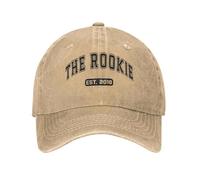 CTRLTSXUS The Rookie EST. 2018 Programa de TV Gorra de béisbol Sombrero Retro Desgastado Lavado Hombres Mujeres Todas Las Temporadas Viaje Gorras Ajustables Gorra