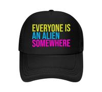 CTRLTSXUS Todos Son un alienígena Colorido, cósmico - con temáticas de tipografía artística Gorra de béisbol