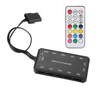 Ctrol Fan Hub Rgb 15 × 10 × 2 15M Rf Control Inalámbrico Ventilador Colorido Controlador de Ventilador de Computadora con Control Remoto