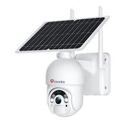 Ctronics 2.5K 4MP Camara Vigilancia WiFi Exterior Solar | Camara de Vigilancia Exterior con Batería, Camaras de Seguridad con Visión Nocturna a Color PIR Humana Detección IP66