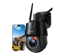 Ctronics 4K 30X Zoom Óptico Cámara Vigilancia WiFi Exterior,5G/2,4GHz