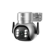 Ctronics 4K 8MP Camara Vigilancia WiFi Exterior, 2,4Ghz/5Ghz WiFi PTZ IP Camera Exterior con Detección Persona/Vehículo/Mascota Seguimiento Automático Visión Nocturna en Color 30m Silver