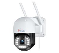 Ctronics 4K 8MP Camara Vigilancia WiFi Exterior PTZ WiFi Camara Pan 355° Tilt 90°, Detección de Personas/Vehículos con Seguimiento Automático, Visión Nocturna a Color 20m, Audio Bidireccional, IP66