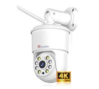 Ctronics 4K Cámara Vigilancia Exterior WiFi, Auto-Rastreo, 5GHz/2.4GHz, detección de Personas, vehículos y Animales, Almacenamiento en la Nube 24/7 y 256GB TF, visión Nocturna a Color【Metal Completo】