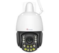 Ctronics 5MP Cámara Exterior, Zoom Óptico 3D 30X, Visión Nocturna IR 180 m & Color 80 m, Seguimiento Auto, 60 Posiciones & 2 Rutas, Wi-Fi Dual-Banda, PC/App, FTP/NVR/NAS, 128GB TF/Cloud, Metálica