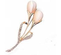 CTRSM Broche, Broche Broche de Cristal Broche de Solapa Broche de Diamantes de Imitación Broche de Boda Accesorios de Mujer Pajarita(Style 1_5x5cm)