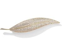 CTRSM Broche, Broche de Moda for Mujer, broches de Oro Rosa, Forma de Hoja, Simple y Generoso, Broche con Hebilla for Mujer, Accesorio de Ropa, Broche(Gold)