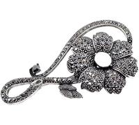 CTRSM Broche, Broches Broches de Flores Negras for Mujer Broche Grande Elegante Vintage Broche de Invierno Suéter Broches Broches for Mujer