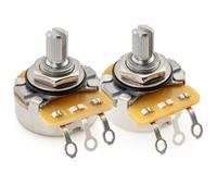 CTS 450 A250K+B250K Potenciómetros Corto Split Shaft 1/4 Pulgada 10% Audio Lineal Taper Poti para Guitarra Eléctrica Bajo(Set de 1A1B)
