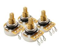 CTS 450G B500K Potenciómetros Latón Standard Split Shaft 3/8 Pulgada 10% Lineal Taper Poti para Guitarra Eléctrica Bajo(Set de 4)
