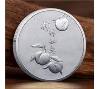 CTTSDHIPE Moneda Conmemorativa Cada Deseo Se Hace Realidad Moneda De La Suerte Moneda De Desafío Chapada En Plata Moneda Coleccionable De La Suerte Que Atrae La Fortuna