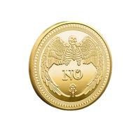 CTTSDHIPE Moneda Conmemorativa Moneda De Decisión Sí O No Moneda De La Suerte Bañada En Oro Moneda De Desafío Regalo De Recuerdo