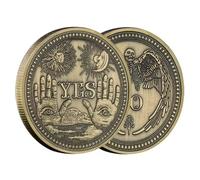 CTTSDHIPE Moneda Conmemorativa Sí O No Moneda De Recuerdo De Decisión Moneda De Desafío Chapada En Cobre Monedas Coleccionables Regalo De La Suerte