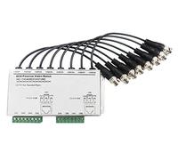 CTXSumTec Transceptor balun de video pasivo HD de 8 canales con cable conector BNC, cable RJ45 BNC UTP transmisión de video para cámara de vigilancia CCTV 720P/1080P HD-CVI/TVI/AHD DVR