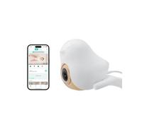 CüboAi CuboAi Smart Baby Monitor 3 with Floor Stand, 2.5K QHD Night Vision WiFi Camera, 2-Way Audio, Temperature & Humidity Sensor, Lullabies, Sleep Safety Alerts for Covered Face, App Control