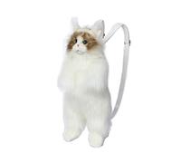 CU-MATE Linda mochila de peluche con diseño de gato y varias bolsas de hombro de moda con correas ajustables, Muppet - Mochila para gatos, M