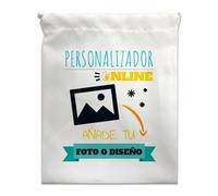 CUAC REVOLUTION Bolsa de merienda Personalizada con Foto y/o Texto. Bolsa merienda Infantil. Bolsa para Almuerzo. Bolsa Almuerzo Infantil. Ideal para el Cole y guarderías.