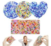 Cuackamily 4PCS Picky Pad, Skin Picking Fidget Toy Set, Juguete para Rascarse la Piel Picky Party Pad Fidget Antiestrés Juguete Sensorial de Silicona para Estrés y la Ansiedad para Niños y Adultos