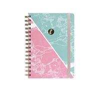 Cuaderno 242-5 T-Notes Marble A5, Interior Rayas, Takenote Agendas, Wireo (rosa)