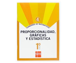 Cuaderno 4 de matemáticas. 1 ESO. Proporcionalidad, gráficas y estadística