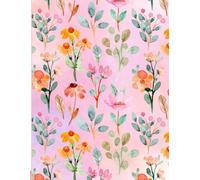 Cuaderno a color , con hojas de puntos, rayas, cuadros y lisas: con hojas para escritura en diferentes formatos, hojas a color con pequeñas ilustraciones en sus esquinas