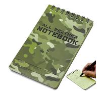 Cuaderno a prueba de agua, bloc de escritura en de tapa dura de 3 x 5 pulgadas, cuaderno de bolsillo resistente a la intemperie, para estudiantes, trabajo, escuela, universidad, viajes