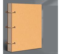 Cuaderno A4, 160GSM/ 150 Páginas Libretas Tapa Dura, Cuaderno de Dibujo en Blanco Espiral de la Cubierta de Kraft del Libro de Dibujo para Los Artistas de Los Niños de Los Adultos (B)