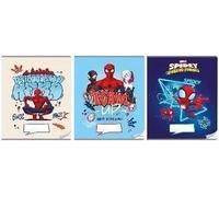 Cuaderno A4/32K color 3 líneas Spider Man (10 piezas)
