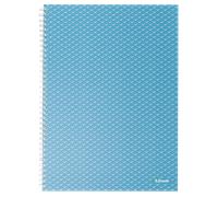 Cuaderno A4 cuadriculado, encuadernado wiro Esselte Colour'Breeze Azul 80 H. 80 g.