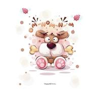 Cuaderno A4 cuadriculado: Libreta con un adorable y divertido perrito en la portada. Perfecto para escribir, dibujar, o como diario. Para niños y amantes de los perros
