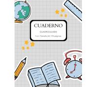 Cuaderno A4 Cuadriculado, Tapa Blanda, Cuadrícula 4x4, 100 Páginas: Organiza tus Pensamientos, Da Vida a tus Proyectos
