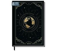 Cuaderno A5 a cuadros "New Adventures" de Trendstuff by Häfft - 124 páginas, 62 hojas - ideal como diario, journal, libro de ideas, bloc de notas - sostenible y respetuoso con el medio ambiente