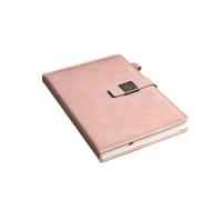 Cuaderno A5 con hebilla de ventana, libro de cultura de oficina, color rosa