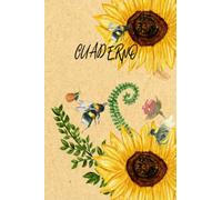 Cuaderno A5 de girasoles, cuaderno bonito de líneas y flores, cuaderno pequeño, practico y resistente con 200 paginas: PORFAVOR CUIDA LAS ABEJAS Y EL PLANETA.200 paginas