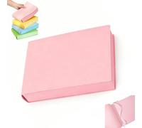 Cuaderno A5 de Tapa Dura, Libreta de 720 Páginas con Cubierta de Piel PU, Papel Grueso Antisangrado con Marcapáginas de Cinta, Diario, Notebook,Agenda y Cuaderno para Notas, Listas y Oficina (Pink)