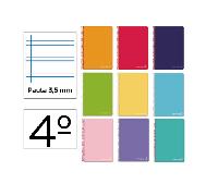 Cuaderno A5 espiral liderpapel pauta ancha dos líneas